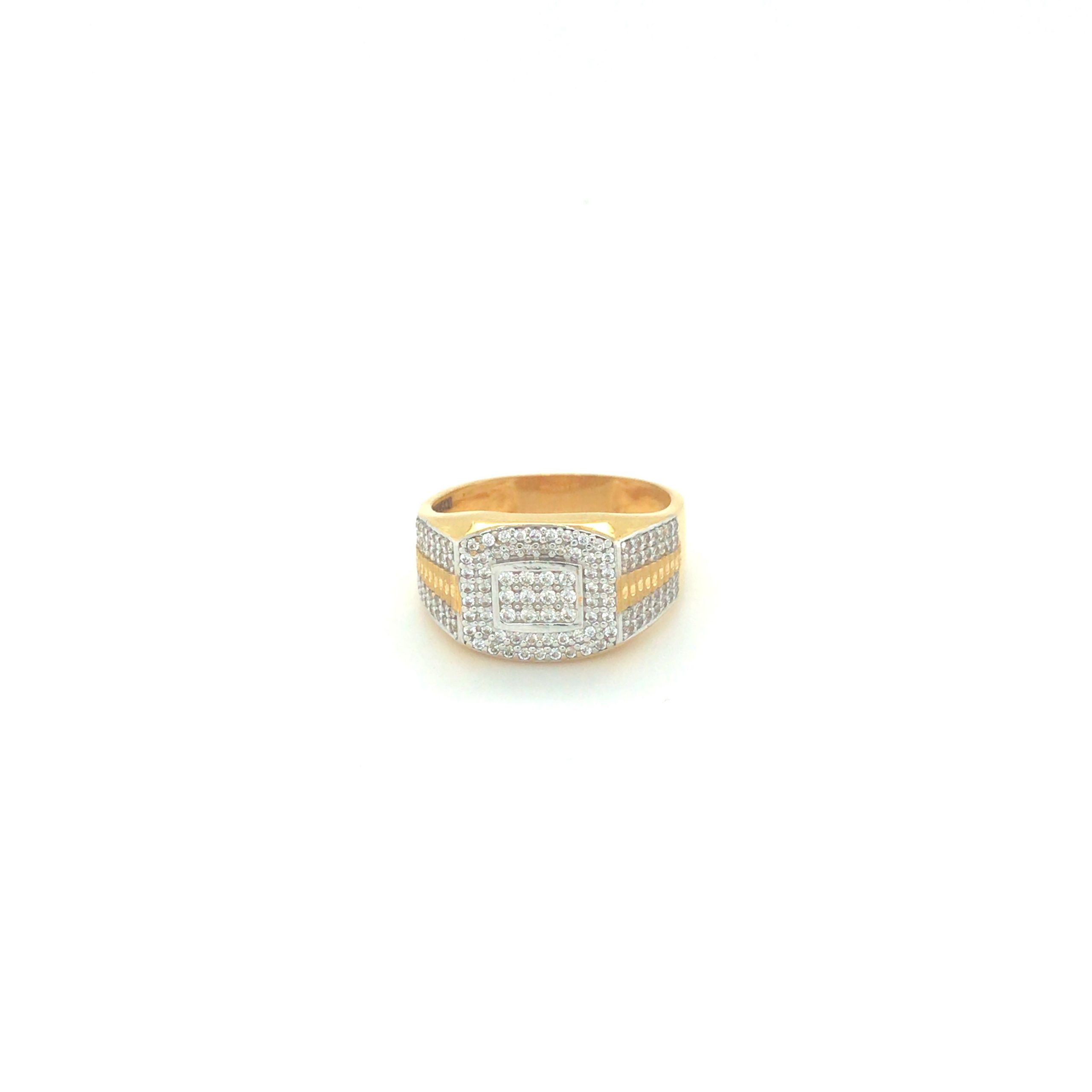 14k two tone 1.00 ctw Diamond men's Ring – Paramount Jewelers LLC