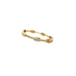 18KT Lock Design Diamond Bangle