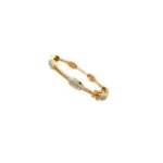 18KT Lock Design Diamond Bangle