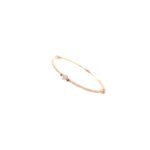 18KT Rose Gold Diamond Bangle with Delicate Eternity Look