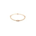 18KT Rose Gold Diamond Bangle with Delicate Eternity Look