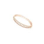 18KT Diamond Bangle | Hollow Design with Marquise Look