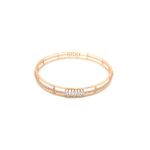 18KT Diamond Bangle - Double Diamond Look and Lightweight