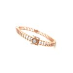 18K  Lightweight Bangle with Heavy Look and Flexible Fit