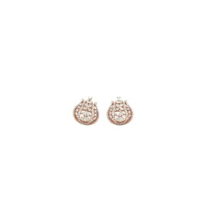 18KT Diamond Earring in Pear-Shaped Design