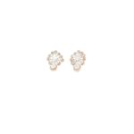 18KT Rose Gold Drop Shape Fancy Diamond Studs