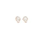 18KT Rose Gold Drop Shape Fancy Diamond Studs