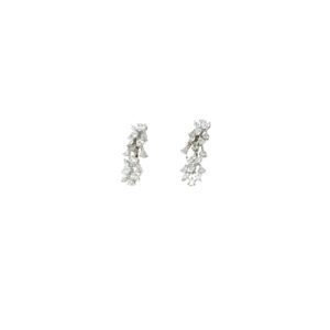 18KT Diamond Hanging Earrings in White Gold