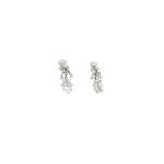 18KT Diamond Hanging Earrings in White Gold