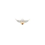 18KT Diamond Tanmaniya | Crown Wings Heart Design