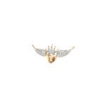 18KT Diamond Tanmaniya | Crown Wings Heart Design