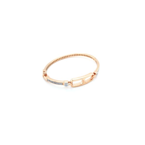 18KT Rose Gold Indo-Italian Bracelet For Daily Wear