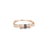 18KT Rose Gold Indo-Italian Net Design Bracelet