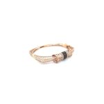 18KT Rose Gold Indo-Italian Net Design Bracelet