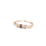 18KT Rose Gold Indo-Italian Net Design Bracelet