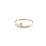 18KT Rose Gold Indo-Italian Cartier-Style Bracelet