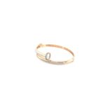 18KT Rose Gold Indo-Italian Cartier-Style Bracelet