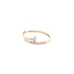 18KT Rose Gold Indo-Italian Cartier-Style Bracelet