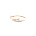 18KT Rose Gold Indo-Italian Cartier-Style Bracelet