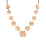 18K Indo-Italian rose gold pendant set