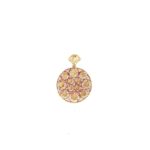 18K Indo-Italian rose gold pendant set