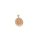 18K Indo-Italian rose gold pendant set