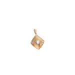 18K Indo-Italian rose gold pendant set