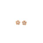 18KT Rose Gold Indo-Italian Flower Design Pendant Set| Pachchigar Jewellers