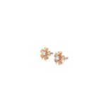 18KT Rose Gold Indo-Italian Flower Design Pendant Set| Pachchigar Jewellers