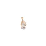 18KT Rose Gold Indo-Italian Hanging Pendant Set| Pachchigar Jewellers