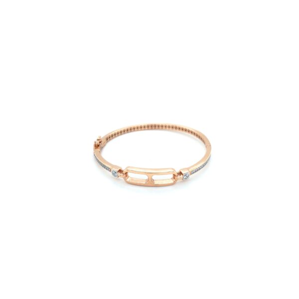 18KT Rose Gold Indo-Italian Bracelet For Daily Wear