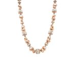 18K Indo-Italian Fusion rose gold Chain with Dynamic Design