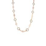 18KT Rose Gold Fancy Italian Chain - Perfect for Party Wear