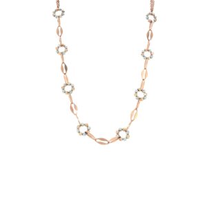 18KT Rose Gold Fancy Italian Chain - Perfect for Party Wear