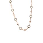 18KT Rose Gold Fancy Italian Chain - Perfect for Party Wear