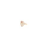 18KT Indo-Italian Rose Gold Ring with Elegant Net Design| Pachchigar Jewellers