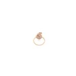 18KT Indo-Italian Rose Gold Ring with Elegant Net Design| Pachchigar Jewellers