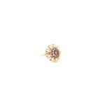 18KT Indo-Italian Rose Gold Ring with Flower Design