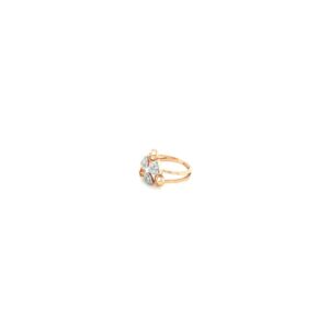 18KT Indo-Italian Rose Gold Triangle Shape Ring