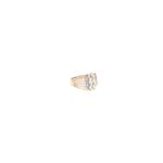 18K Indo-Italian Rose gold Baguette Stretch Cocktail Ring| Pachchigar Jewellers