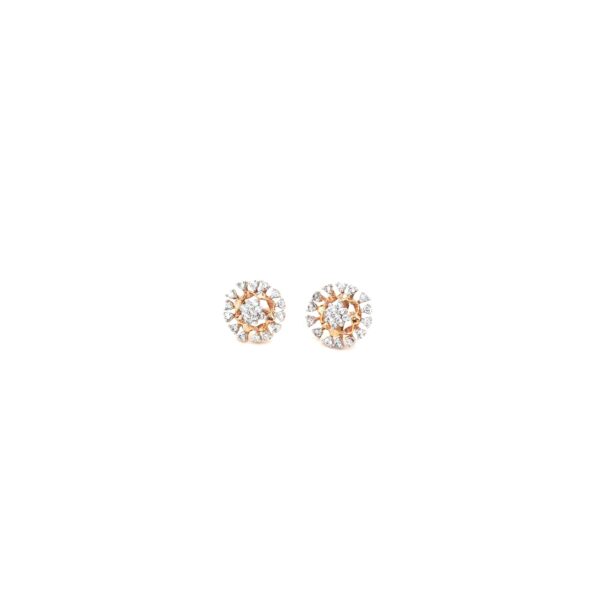 18K Indo-Italian Rose Gold Earring| Pachchigar Jewellers
