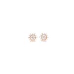 18K Indo-Italian Rose Gold Earring