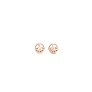 18K Indo-Italian Rose Gold Earring
