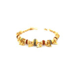 22K Yellow Gold Fancy Rudraksha Ladies Bracelet