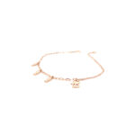 18K Rose Gold Chain Settle on Hand Italian Bracelet| Pachchigar Jewellers