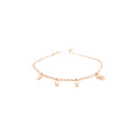 18K Rose Gold Chain Settle on Hand Italian Bracelet| Pachchigar Jewellers