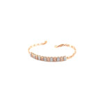 18K Rose Gold Italian Bracelet For Occasional Wear