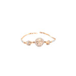 18k Rose Gold Highlighted with Stud Border Italian Bracelet| Pachchigar Jewellers