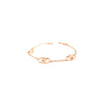 18K Gucci Rose Gold Interlocking GG Italian Bracelet