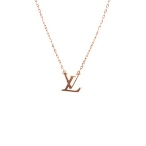 18K Italian Rose Gold Louis Vuitton Pendant Chain
